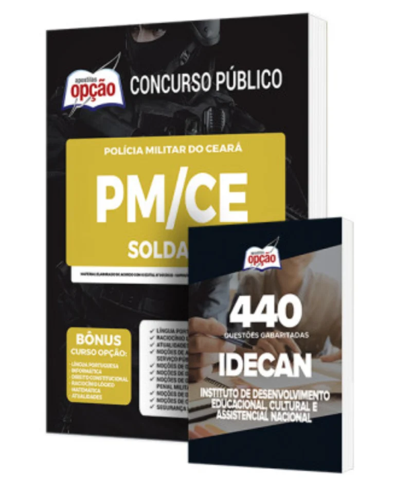 Combo Impresso PM-CE - Soldado + Caderno IDECAN