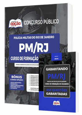 Combo Impresso PM-RJ 2026- Curso de Formação de Soldados