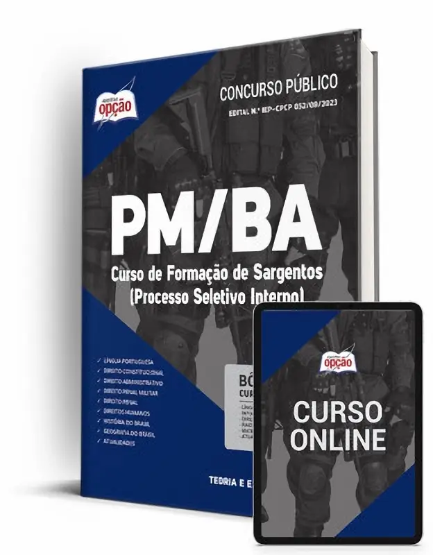 Apostila PM BA 2026 Curso de Formação de Sargentos Processo Seletivo Interno