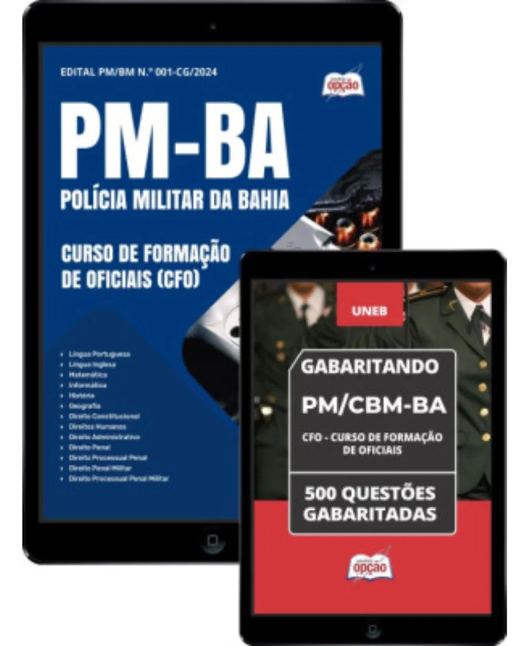 Combo PM BA 2026 Curso de Formação de Oficiais CFO