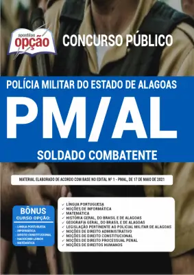 Apostila PM AL 2026 Soldado Combatente