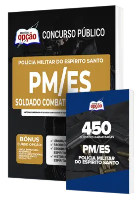 Combo Impresso PM ES 2026 - Soldado Combatente (QPMP-C)